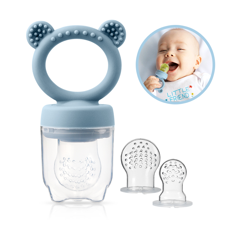 Baby Food Bites - Silicone Bear Shaped Baby Fruit Feeder