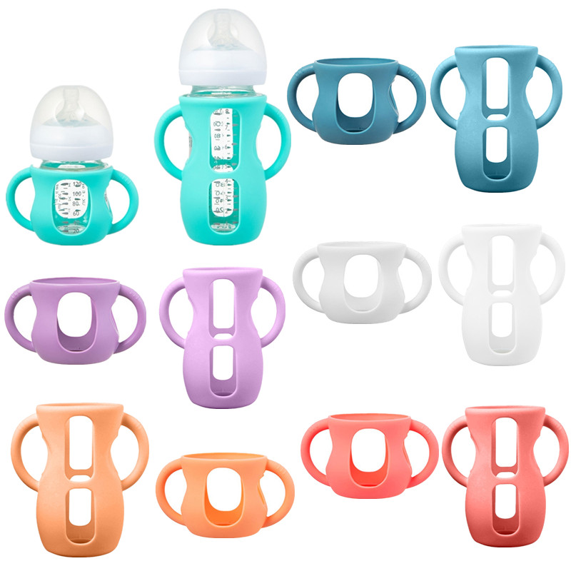 Baby Food Dispensing Spoon - BPA Free Silicone Baby Bottle Holder