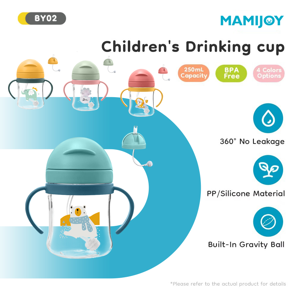 Baby Food Jars With Lids - MAMIJOY Baby Learning Drinking Cup 250ML