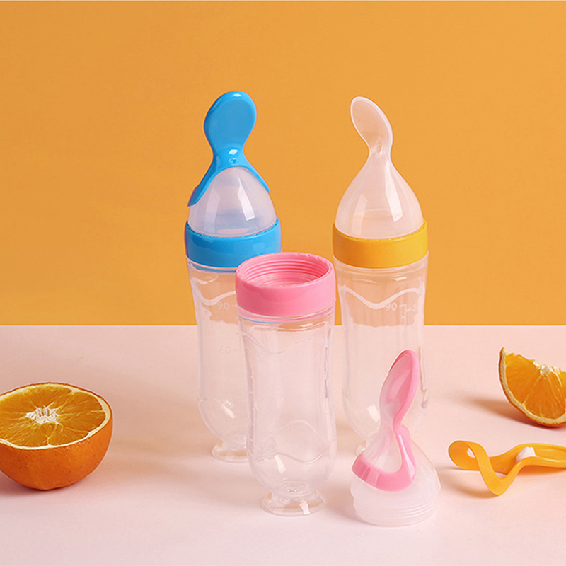 Baby Food Bites - Squeezing Feeding Bottle Silicone Newborn Baby
