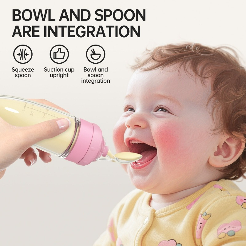 Baby Rice Food - Baby silicone rice paste bottle feeding