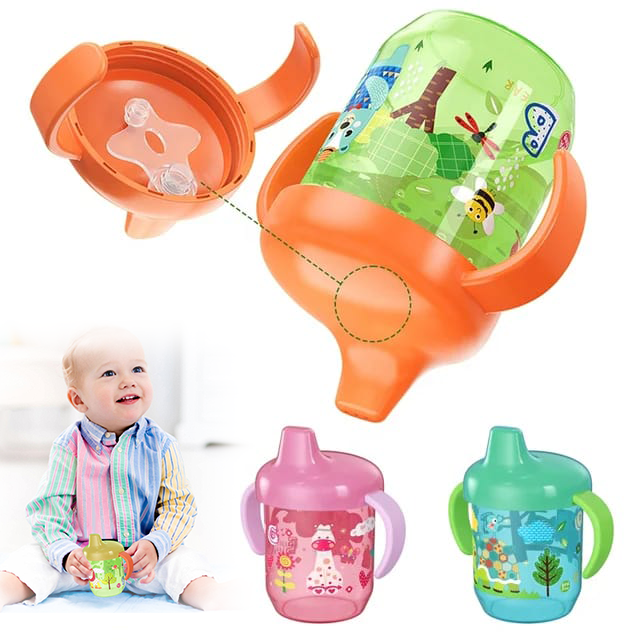 Baby Food Jars With Lids - Cute Duckbill Cup Baby Learning Drinking