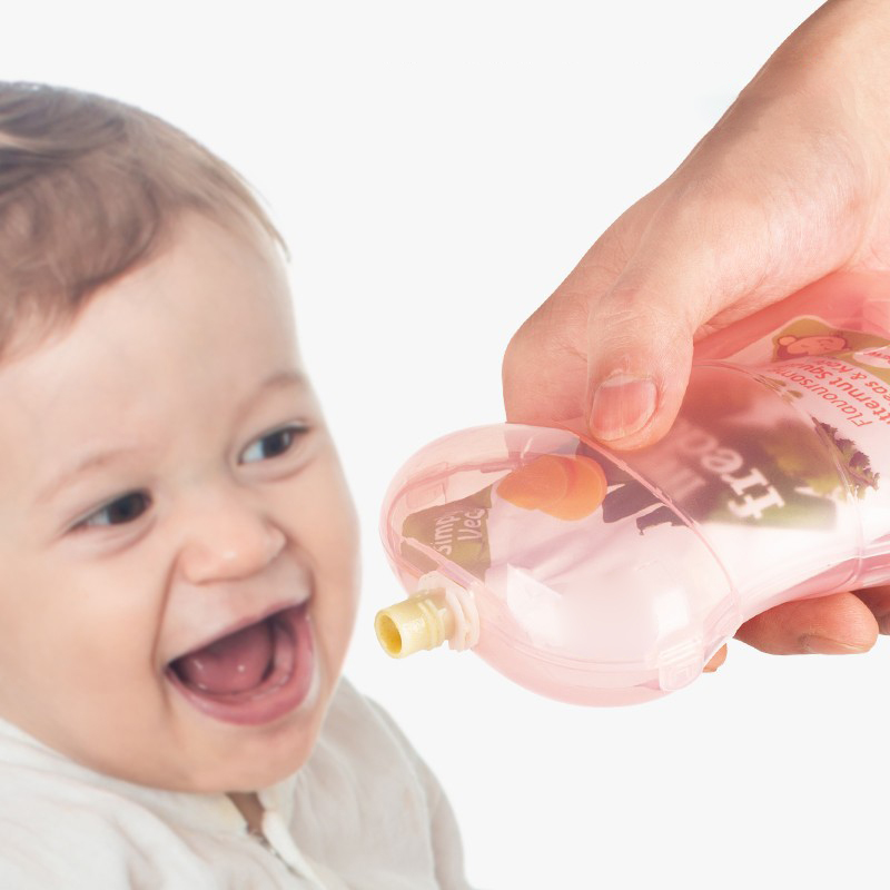 Baby Food Pouches Reusable - Baby anti-squeeze fruit puree cup/pouch Baby