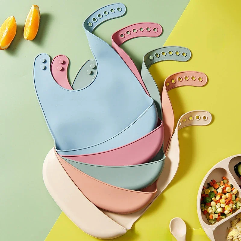 1-3pcs Baby Bib Adjustable Wat - Baby Food Equipment ulasan dan harga