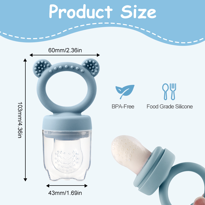 Silicone Bear Shaped Baby Frui - Baby Food Bites ulasan dan harga