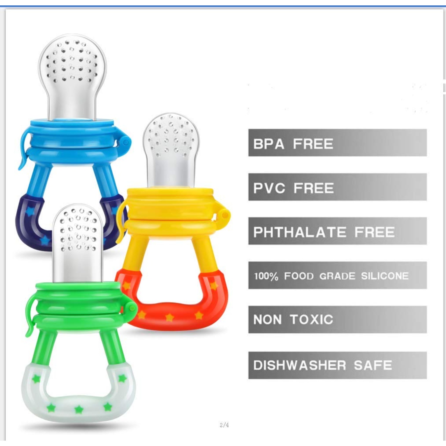 Baby Fruit Food Feeder/pacifie - Baby Food Bites ulasan dan harga