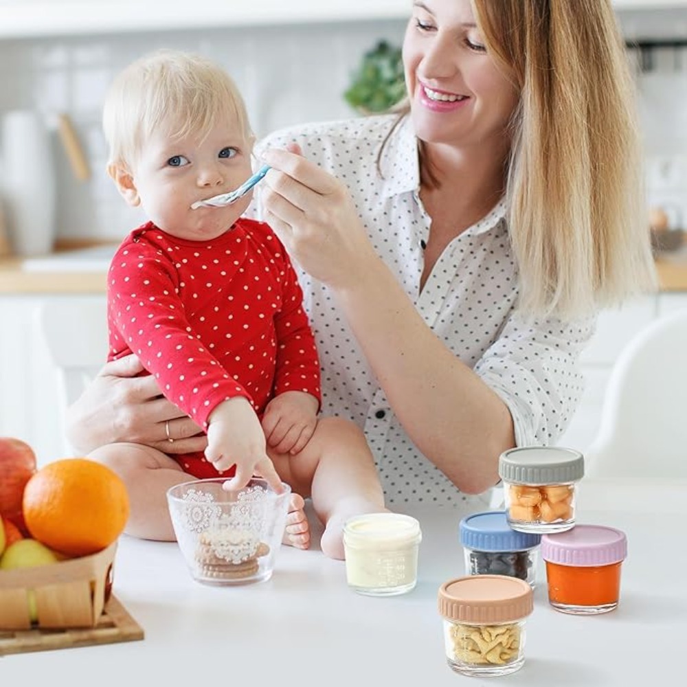 6pcs Mason Jar Glass Baby Food - Baby Food Jars With Lids ulasan dan harga