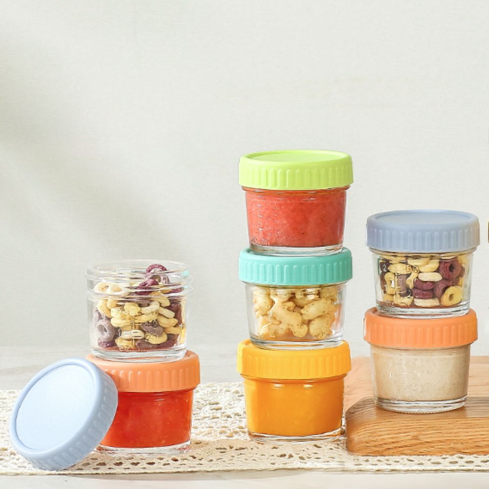 6pcs Mason Jar Glass Baby Food - Baby Food Jars With Lids ulasan dan harga