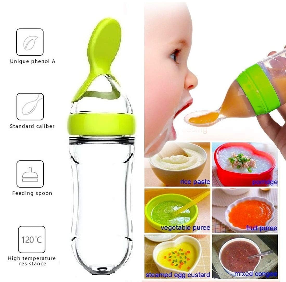 Squeezing Feeding Bottle Cup S - Baby Food Bites ulasan dan harga