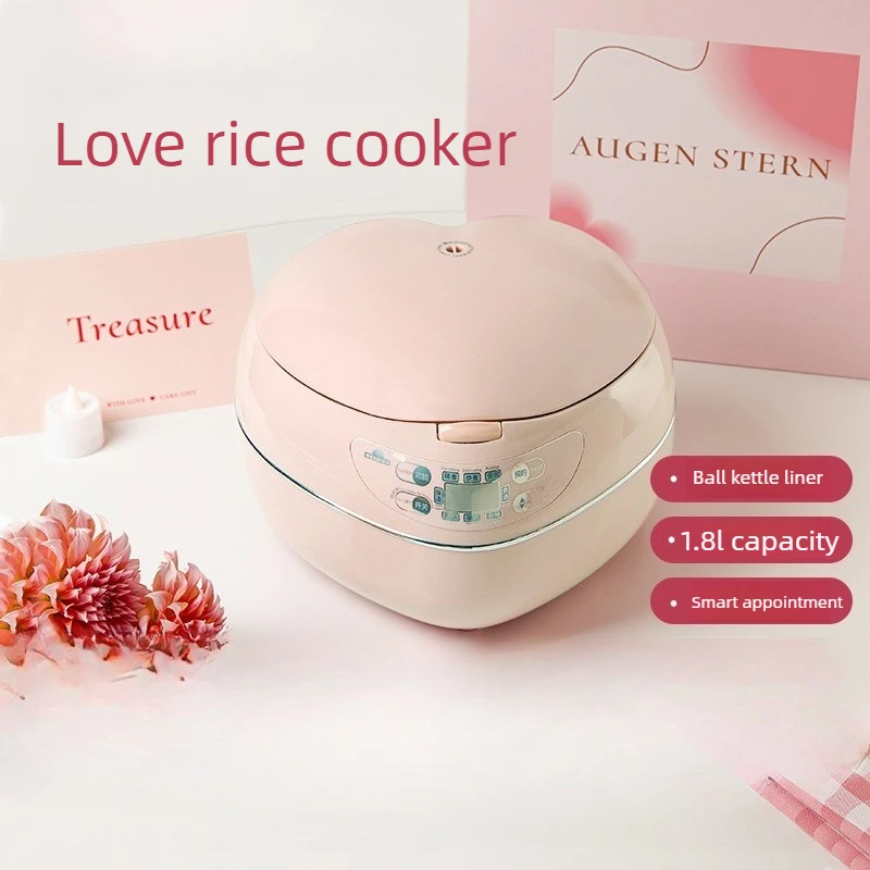 Pink 1.8L 300w Heart-shaped Ri - Baby Rice Food ulasan dan harga