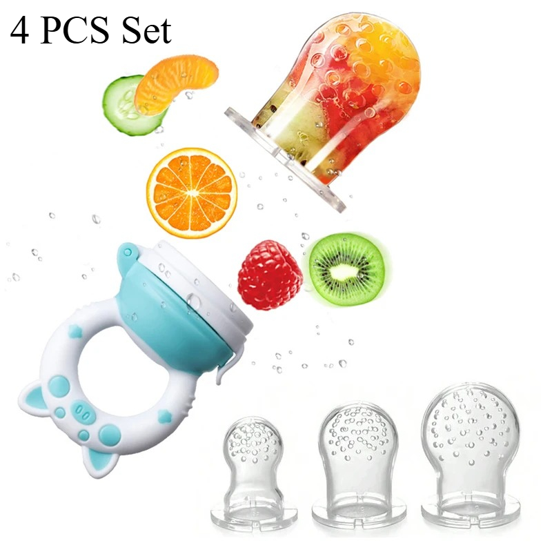 4pcs/set Silicone Fruit & Vege - Baby Food Bites ulasan dan harga
