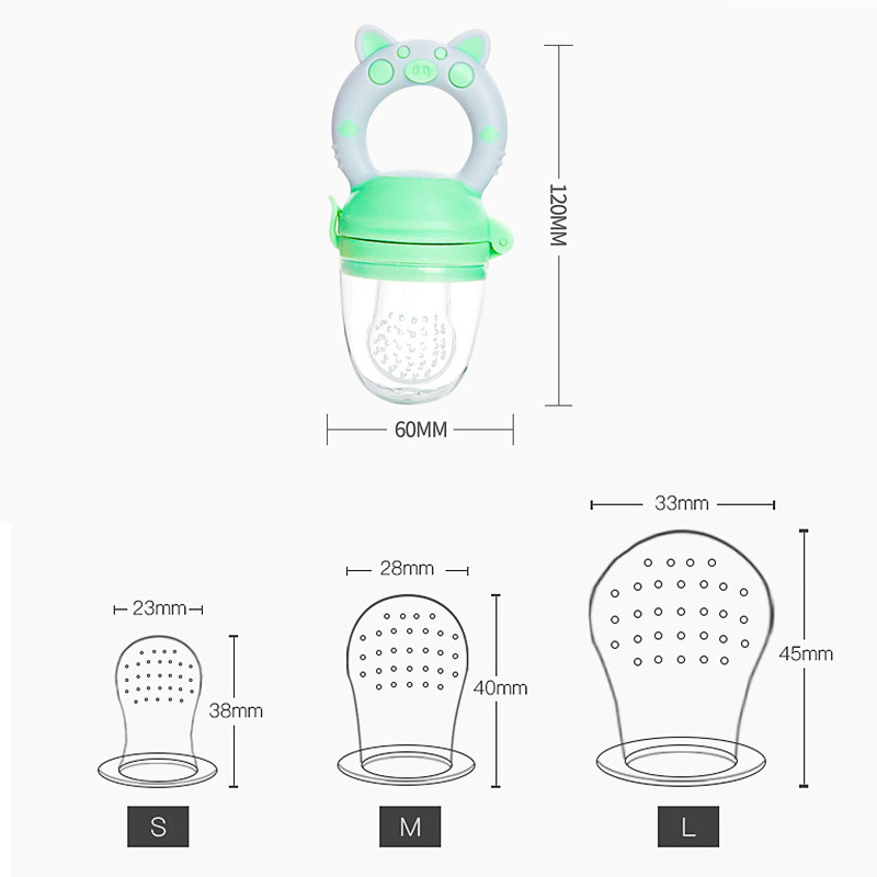 4pcs/set Silicone Fruit & Vege - Baby Food Bites ulasan dan harga