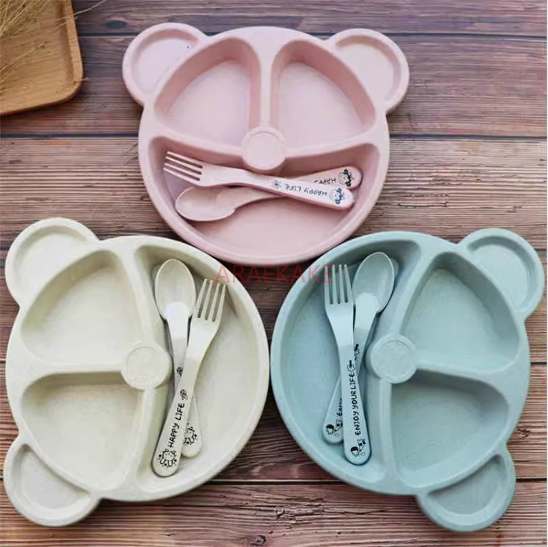 Children's Dining Plate Set Di - Baby Food Grade ulasan dan harga
