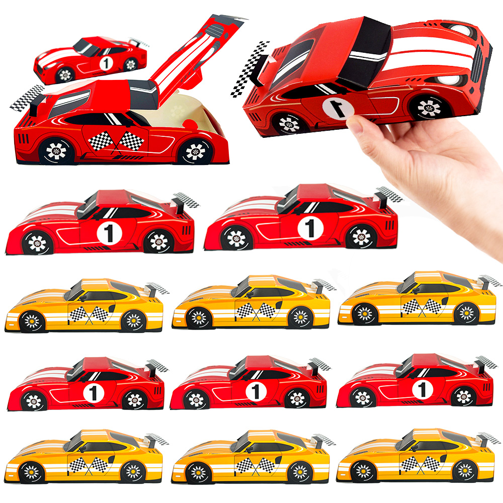 10/20/30pcs Racing Car Theme G - Baby Food Packaging ulasan dan harga