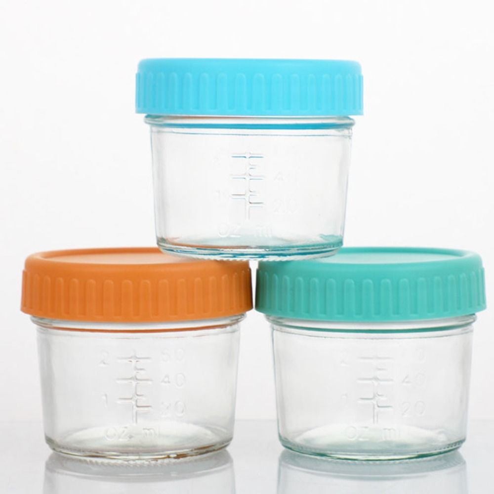 6pcs Multipurpose Glass Baby F - Baby Food Jars With Lids ulasan dan harga