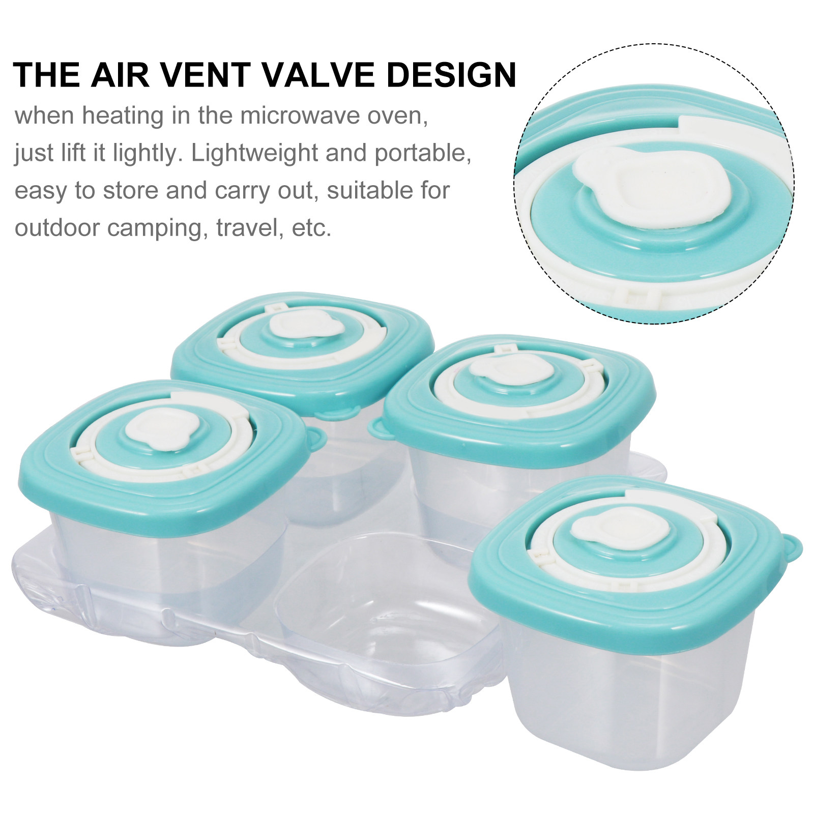 4Pcs Baby Food Storage Box PP  - Baby Food Healthy ulasan dan harga