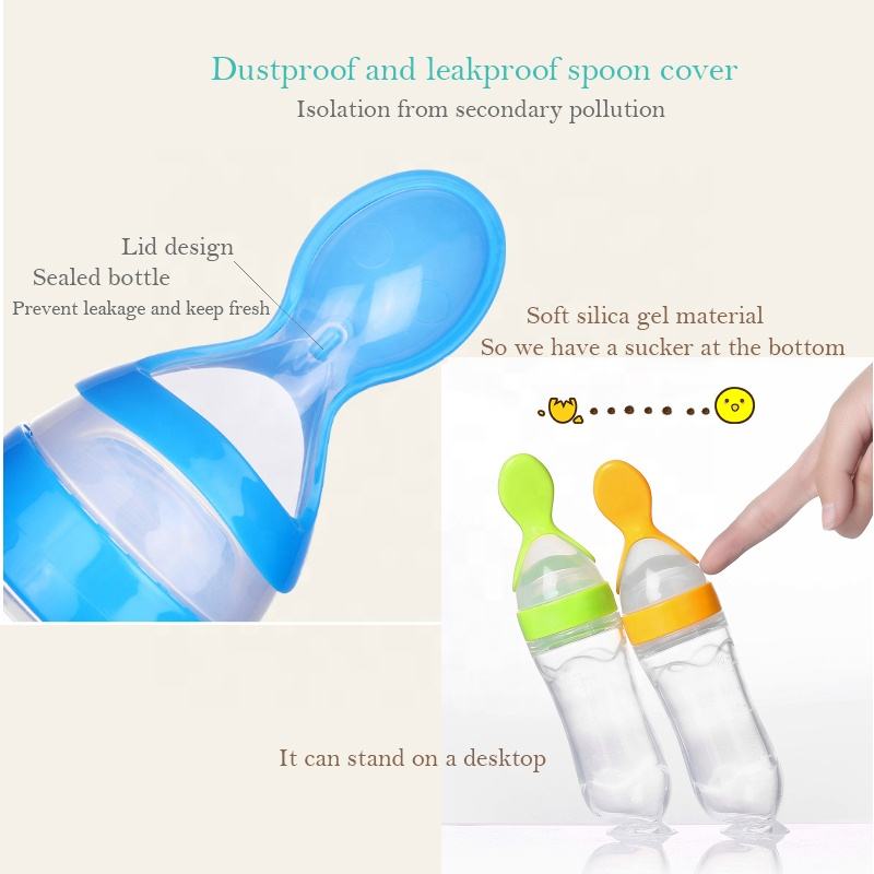 Hot Selling Baby Feeding Silic - Baby Food Dispensing Spoon ulasan dan harga