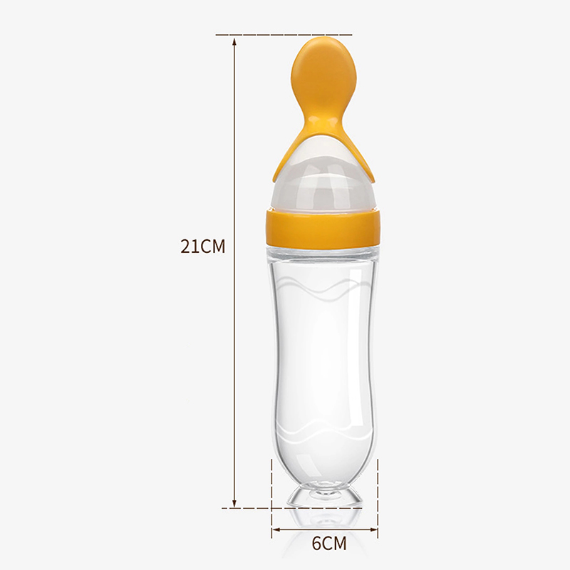 Squeezing Feeding Bottle Silic - Baby Food Bites ulasan dan harga