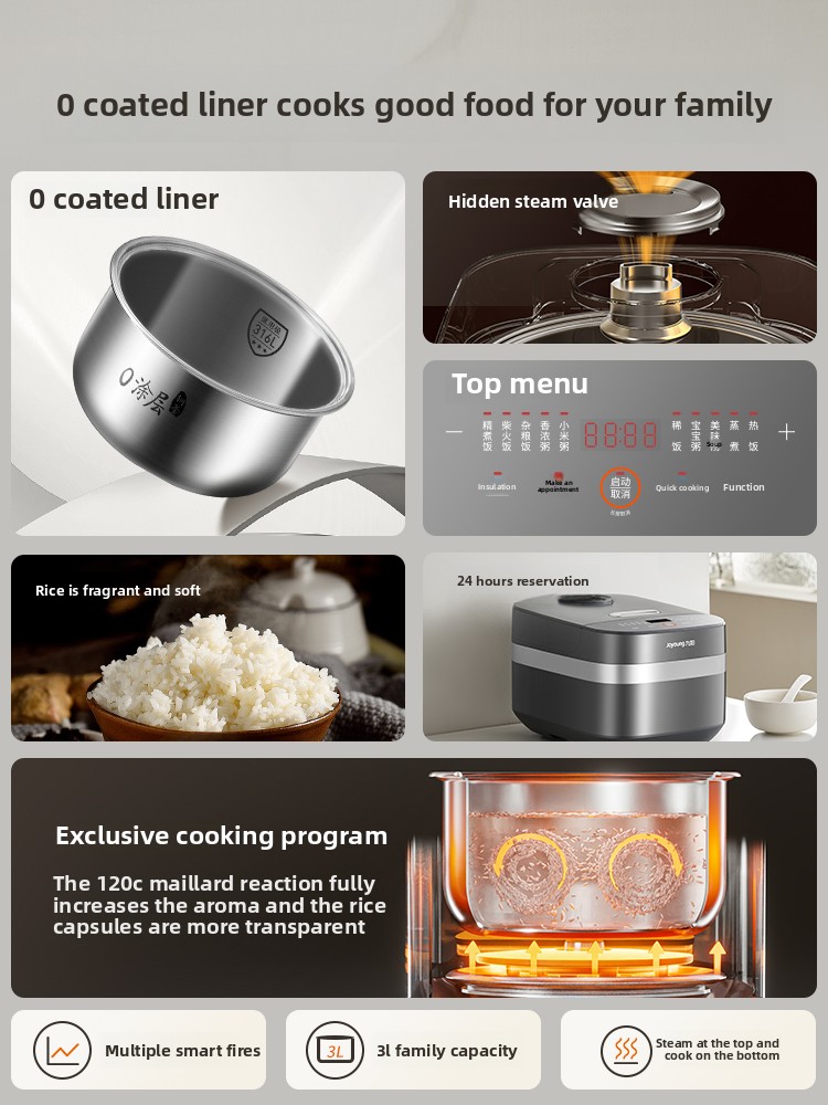 0 Coating Uncoated Rice Cooker - Baby Rice Food ulasan dan harga