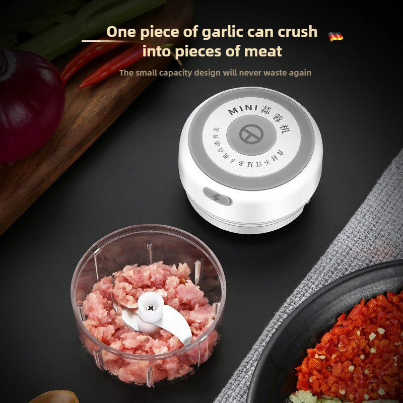 Electric Mini Garlic Chopper 1 - Baby Food Equipment ulasan dan harga