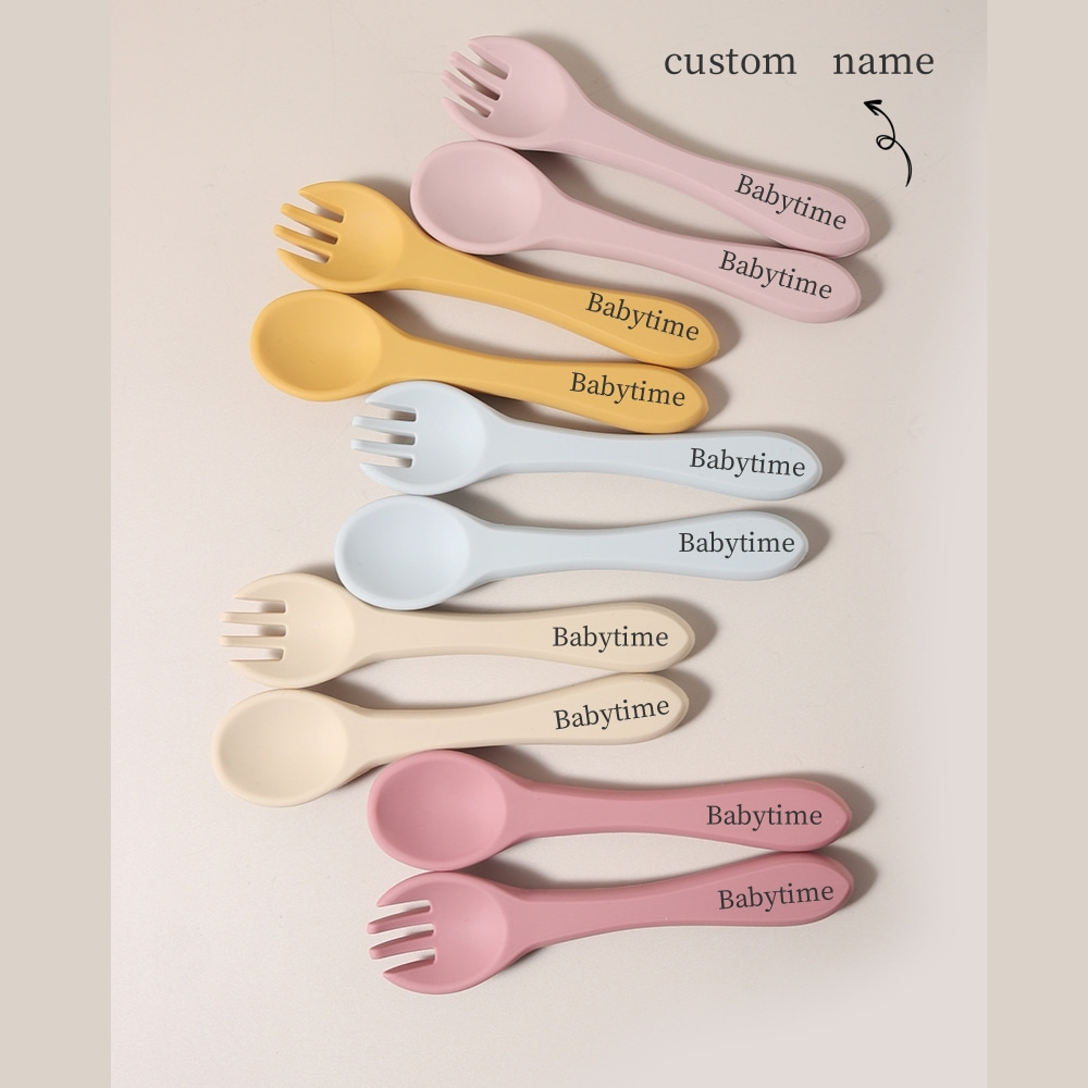 Custom Name 1 Pair Silicone Sp - Baby Food Bites ulasan dan harga