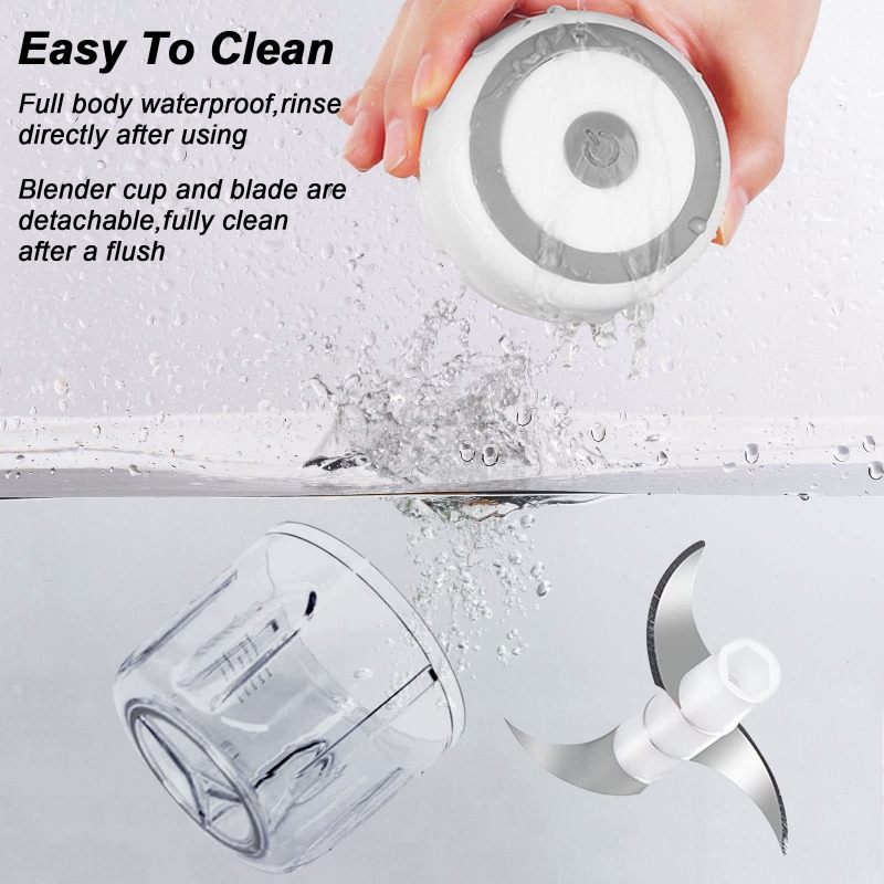 250ML Electric Garlic Grinder  - Baby Food Blender ulasan dan harga