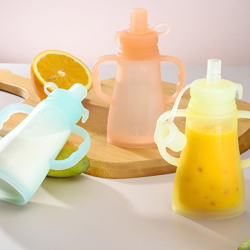 Portable Leakproof Silicone Ba - Baby Food Pouches Reusable ulasan dan harga