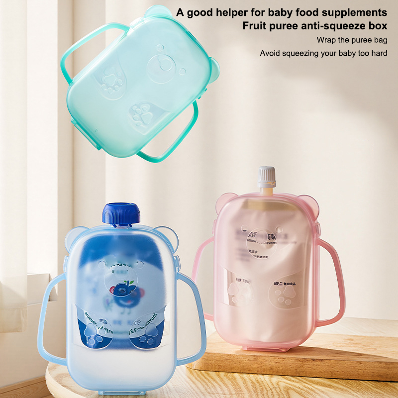 Food Pouch Holder Mess-Free Ba - Baby Food Pouches Reusable ulasan dan harga