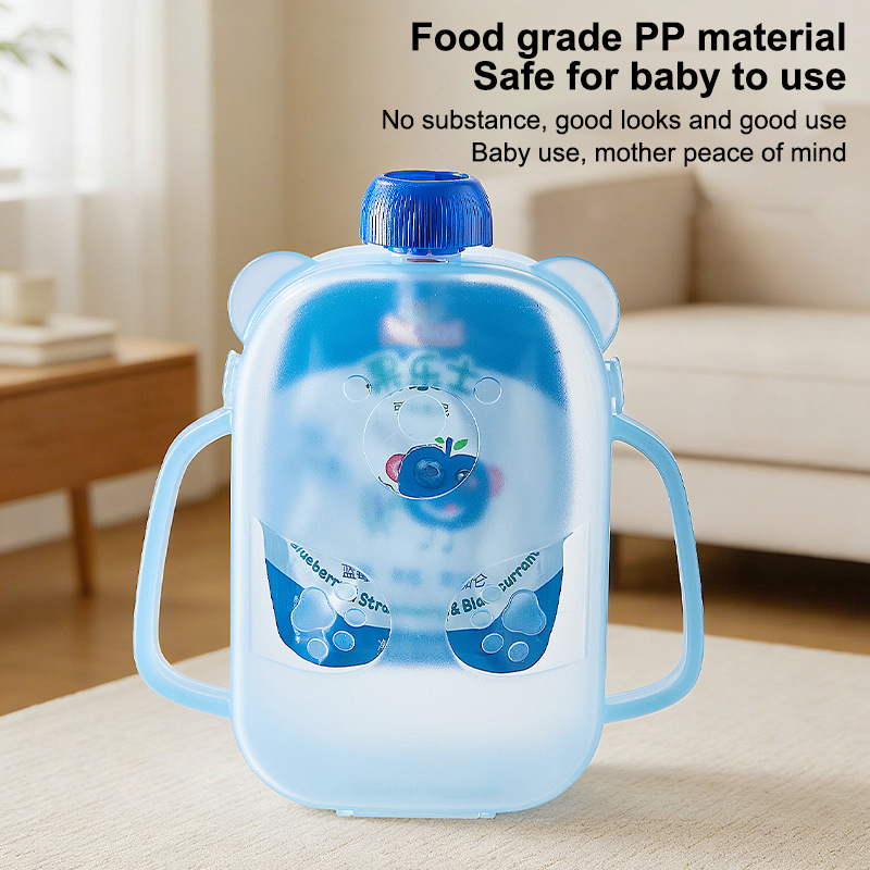 Food Pouch Holder Mess-Free Ba - Baby Food Pouches Reusable ulasan dan harga