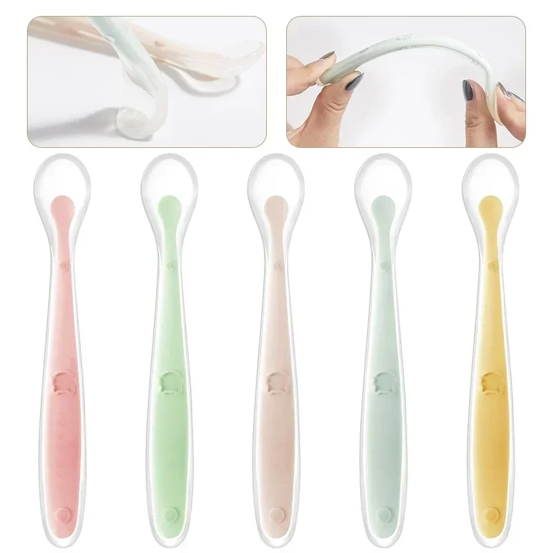 Soft Silicone Baby Spoon Toddl - Baby Food Bites ulasan dan harga