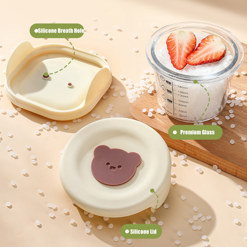 180ml Glass Baby Food Storage  - Baby Food Jars With Lids ulasan dan harga
