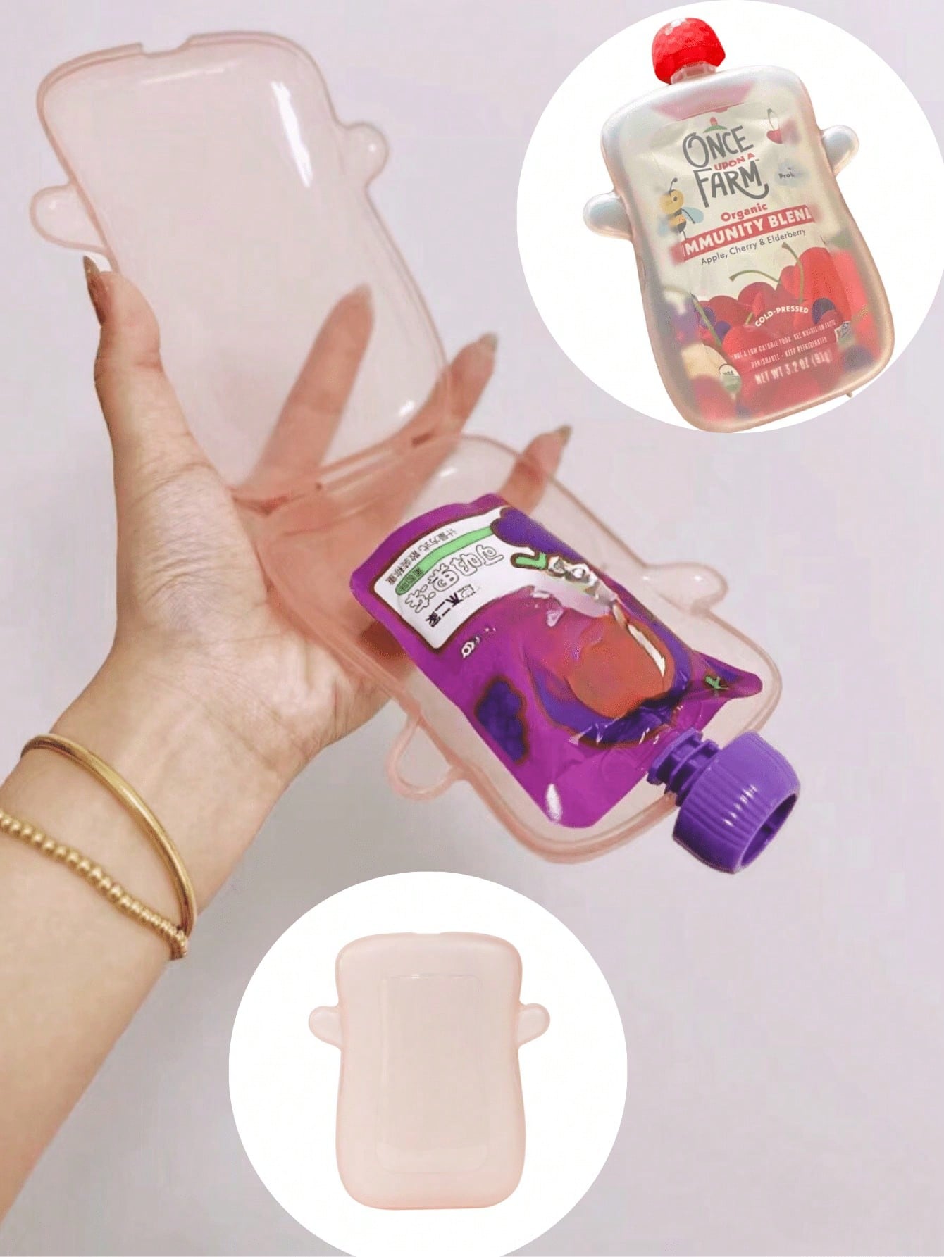 Anti-Squeeze Fruit Puree Box a - Baby Food Pouches Reusable ulasan dan harga