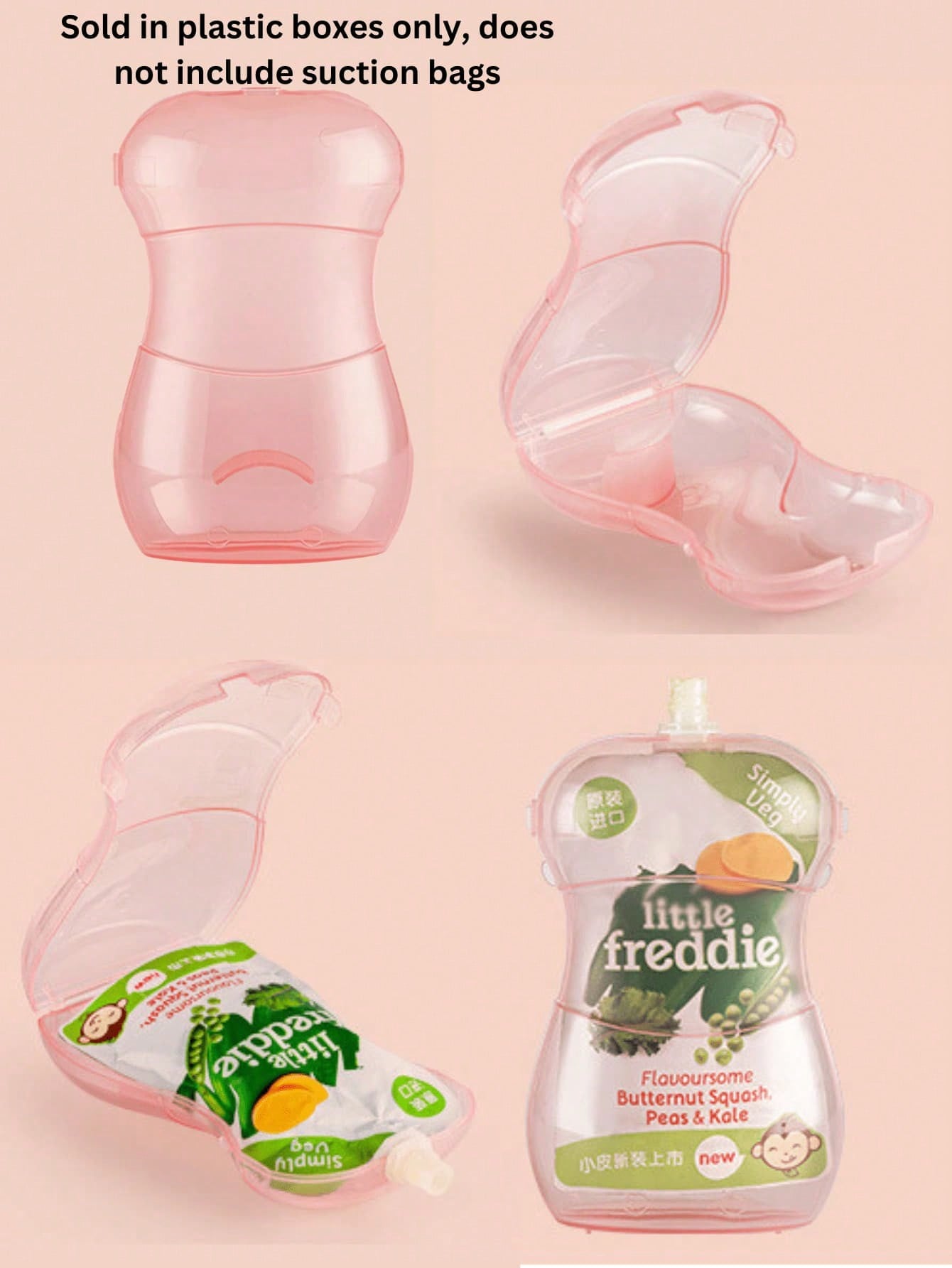 Anti-Squeeze Fruit Puree Box a - Baby Food Pouches Reusable ulasan dan harga