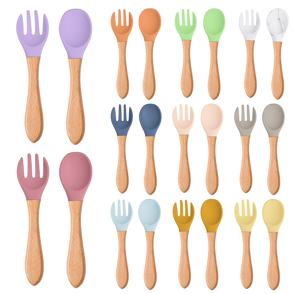 2Pcs/Set Baby Silicone Spoon F - Baby Food Dispensing Spoon ulasan dan harga