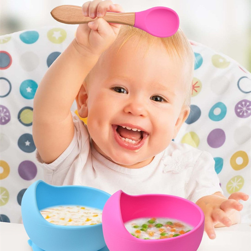 2Pcs/Set Baby Silicone Spoon F - Baby Food Dispensing Spoon ulasan dan harga