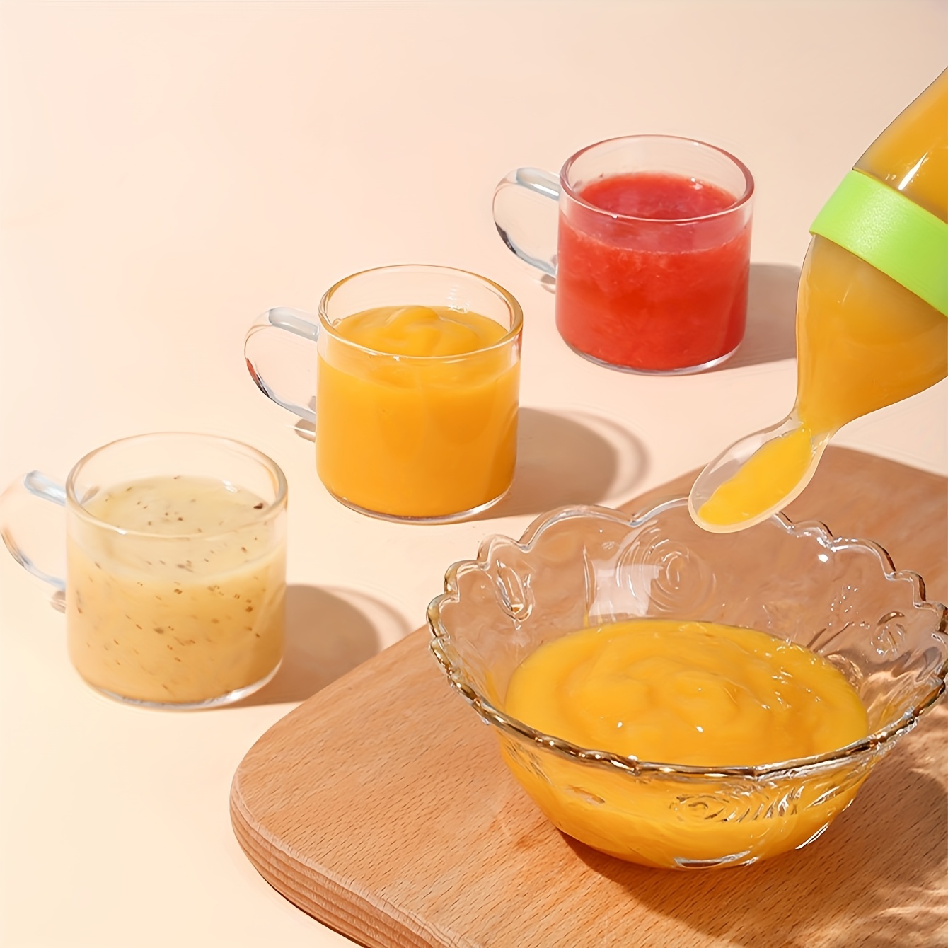 9pcs Feeding Cutlery:1 Silicon - Baby Rice Food ulasan dan harga