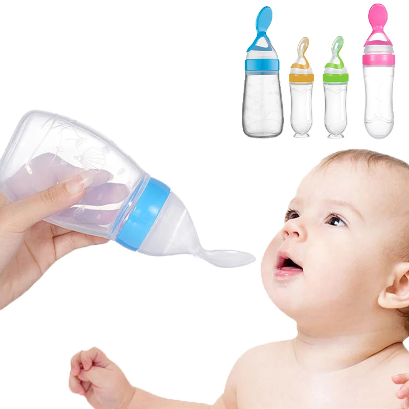 Safe Baby Feeding Bottle Spoon - Baby Food Bites ulasan dan harga
