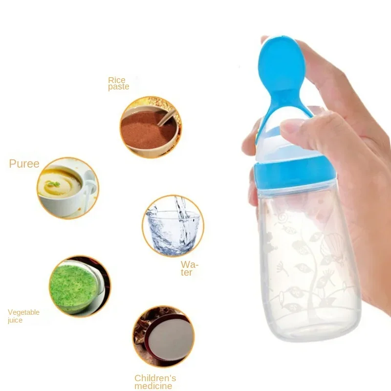 Safe Baby Feeding Bottle Spoon - Baby Food Bites ulasan dan harga