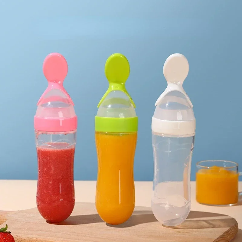 Safe Baby Feeding Bottle Spoon - Baby Food Bites ulasan dan harga