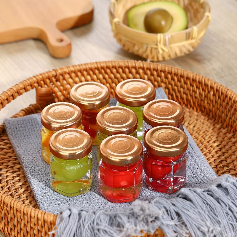 Hexagonal Mini  Jars with  Lid - Baby Food Jars With Lids ulasan dan harga