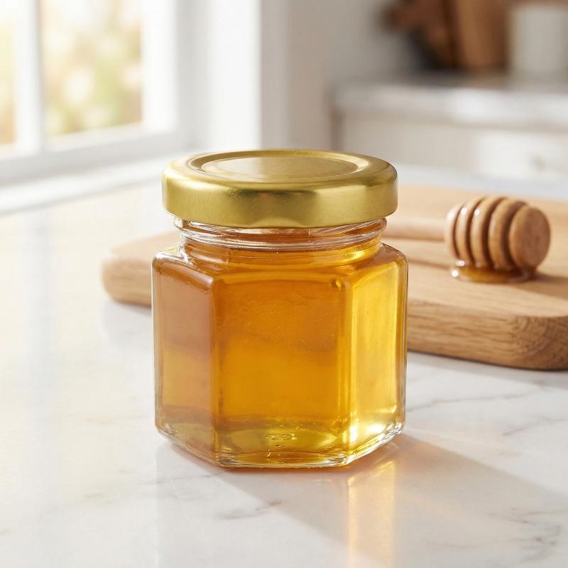 Hexagonal Mini  Jars with  Lid - Baby Food Jars With Lids ulasan dan harga