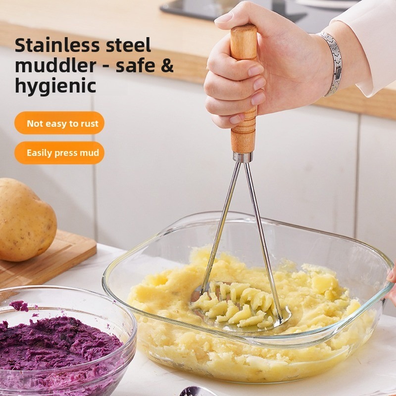 Stainless Steel Potato Masher, - Baby Food Healthy ulasan dan harga