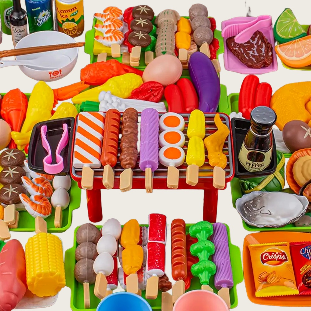 Baby Dress Up Kitchen Toys BBQ - Baby Food Bites ulasan dan harga
