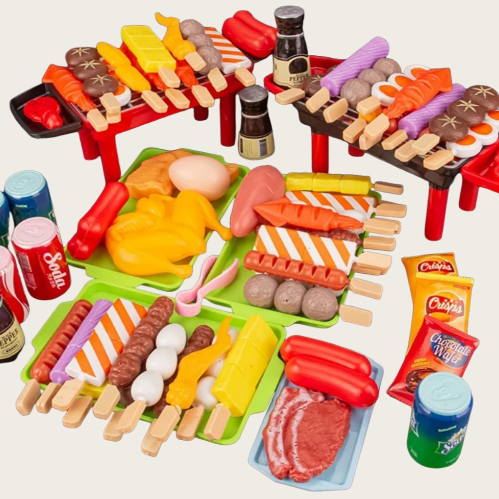 Baby Dress Up Kitchen Toys BBQ - Baby Food Bites ulasan dan harga