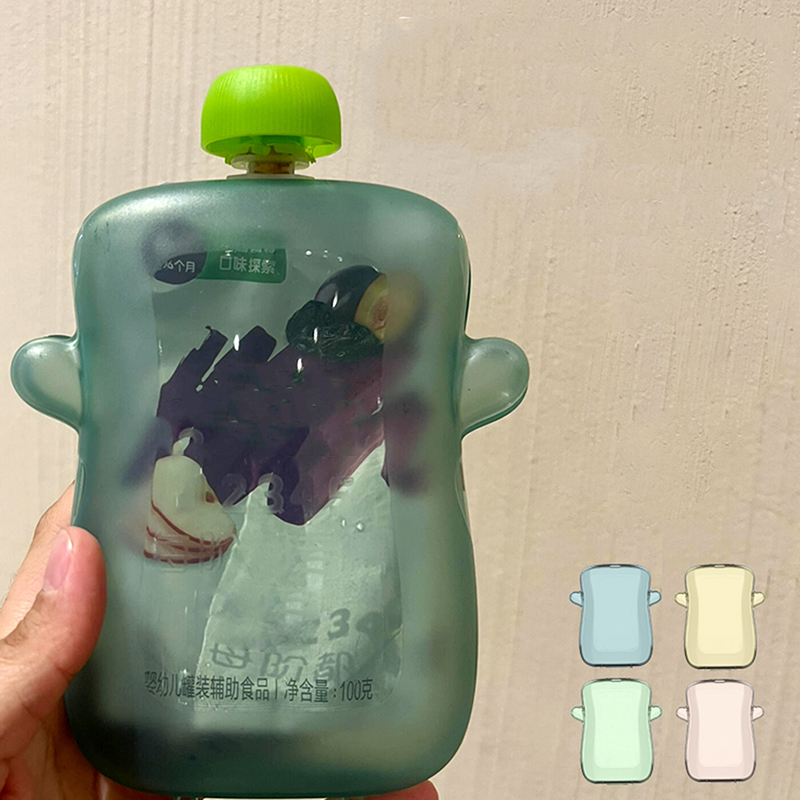 Self-Feeding Baby Food Pouch H - Baby Food Pouches Reusable ulasan dan harga