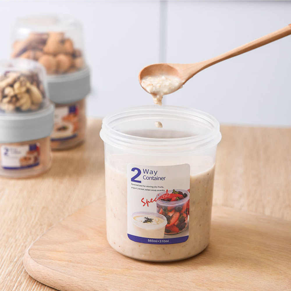 Double Layer Leakproof Food Ca - Baby Food Jars With Lids ulasan dan harga